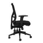 Windy Mesh Back Fabric Office Chair - Black Office Chair Rline-Local   