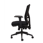 Windy Mesh Back Fabric Office Chair - Black Office Chair Rline-Local   