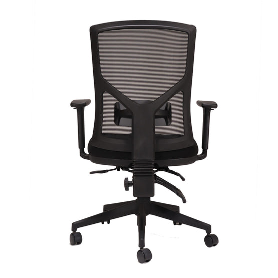 Windy Mesh Back Fabric Office Chair - Black Office Chair Rline-Local   