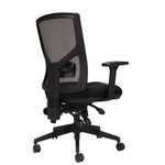 Windy Mesh Back Fabric Office Chair - Black Office Chair Rline-Local   