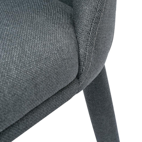 Ex Display - Carter Fabric Dining Chair - Gunmetal Grey Dining Chair Homei-Core   