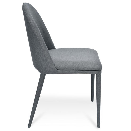 Ex Display - Carter Fabric Dining Chair - Gunmetal Grey Dining Chair Homei-Core   