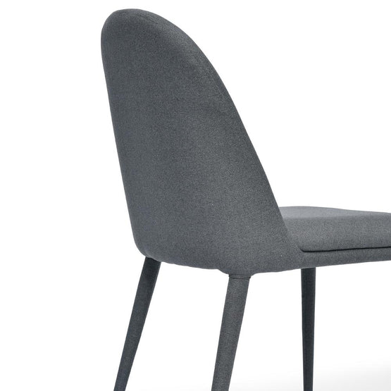 Ex Display - Carter Fabric Dining Chair - Gunmetal Grey Dining Chair Homei-Core   