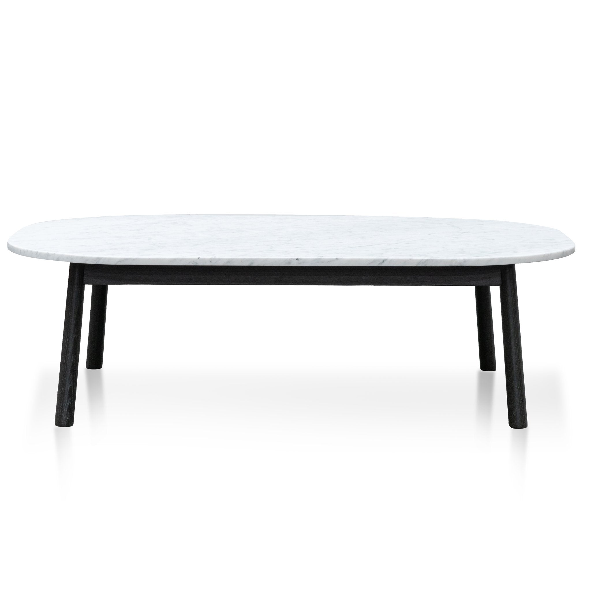 Ex Display - Hamilton 110cm Marble Coffee Table - Black Base Coffee Table Swady-Core   