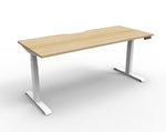 Boost Plus 1.2m Single Sided Workstation - Natural & White Office Desk Rline-Local   