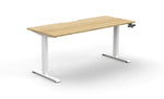 Boost Crank 1.2m Single Sided Workstation - Natural & White Office Desk Rline-Local   