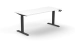 Boost Crank 1.5m Single Sided Workstation - White & Black Office Desk Rline-Local   