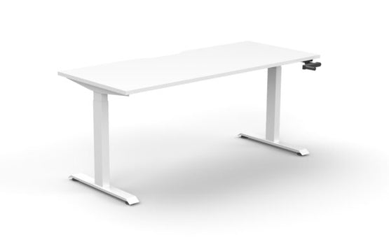 Boost Crank 1.2m Single Sided Workstation - White Office Desk Rline-Local   