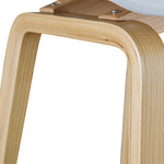 Rachel 65cm Bar Stool - White And Natural Bar Stool Swady-Core   