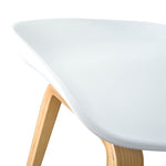 Rachel 65cm Bar Stool - White And Natural Bar Stool Swady-Core   