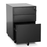 Ex Display - Russel 3 Drawers Mobile Pedestal - Black Pedestal Sun Desk-Core   