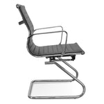 Ex Display - Charlie Visitor Office Chair - Black PU Office Chair Yus Furniture-Core   