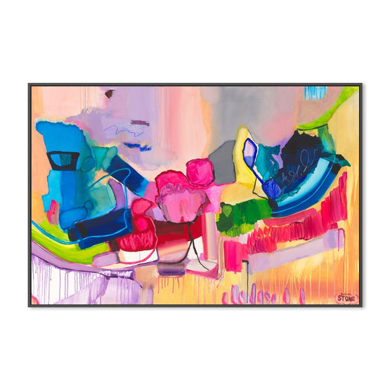 Bold Rhapsody, By Belinda Stone Wall Art Gioia-Local 40x60cm Framed Canvas Black