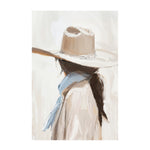 Cowgirl, By Lady Hana Wall Art Gioia-Local 40x60cm Framed Canvas Gold