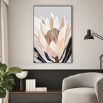 Cream Silver Protea, By Stacey Williams Wall Art Gioia-Local