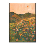 Daisy Fields, By Eleanor Baker Wall Art Gioia-Local 40x60cm Framed Canvas Black