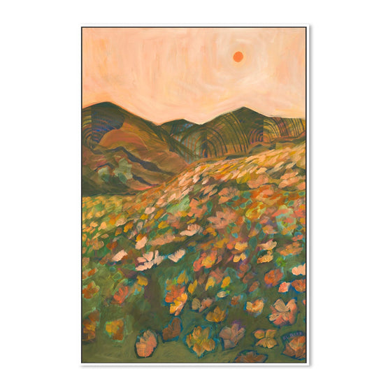 Daisy Fields, By Eleanor Baker Wall Art Gioia-Local 40x60cm Framed Canvas White