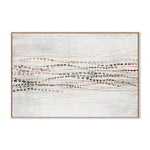 Dancing Waves Colour, By Dear Musketeer Studio Wall Art Gioia-Local 40x60cm Framed Canvas Oak