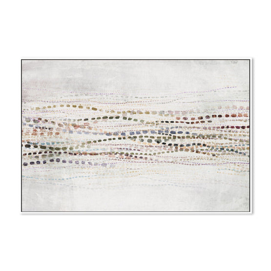 Dancing Waves Colour, By Dear Musketeer Studio Wall Art Gioia-Local 40x60cm Framed Canvas White