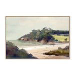 Devon Beach, By Dan Hobday Wall Art Gioia-Local 40x60cm Framed Canvas Oak