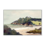 Devon Beach, By Dan Hobday Wall Art Gioia-Local 40x60cm Framed Canvas White