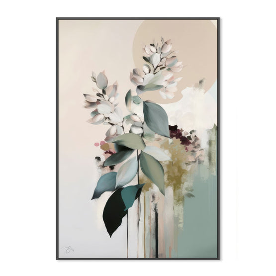 Flower Impressions, By Bella Eve Wall Art Gioia-Local 40x60cm Framed Canvas Black