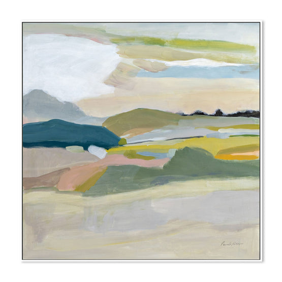 Foraging In The Spring, By Pamela Munger Wall Art Gioia-Local 50x50cm Framed Canvas White