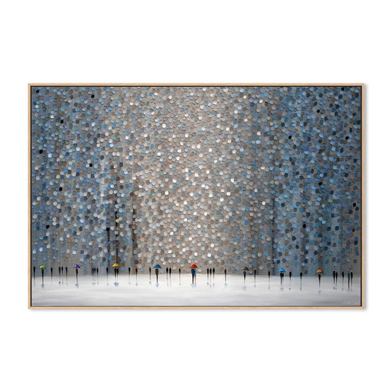 Infinity Rain, Ekaterina Emilkina Wall Art Gioia-Local 40x60cm Framed Canvas Oak