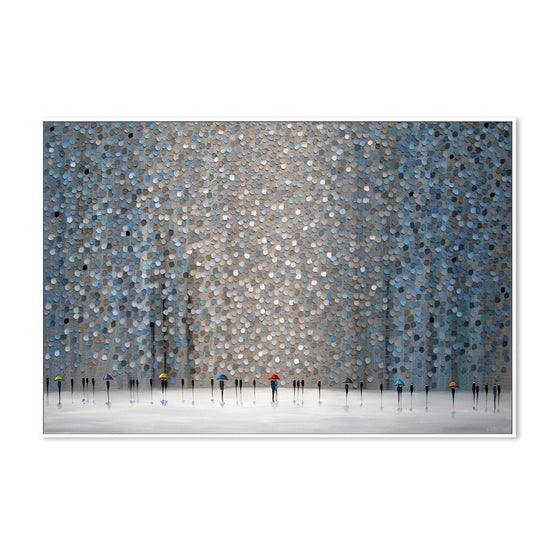 Infinity Rain, Ekaterina Emilkina Wall Art Gioia-Local 40x60cm Framed Canvas White