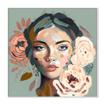 Jaded, By Bella Eve Wall Art Gioia-Local 50x50cm Framed Canvas White