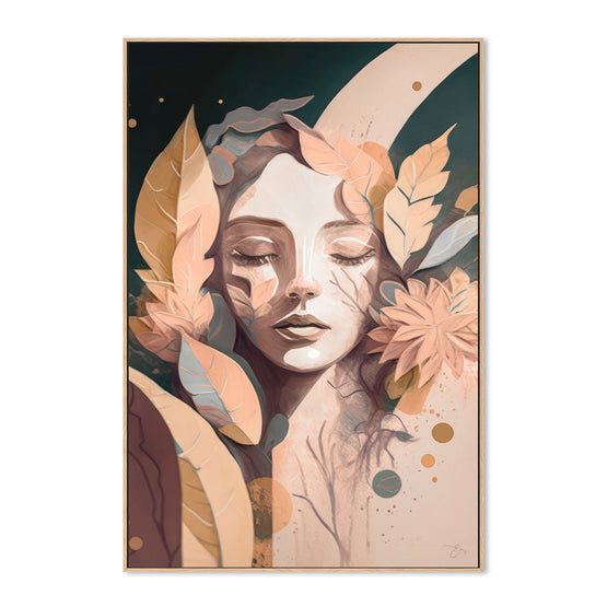 Peace, By Bella Eve Wall Art Gioia-Local 40x60cm Framed Canvas Oak