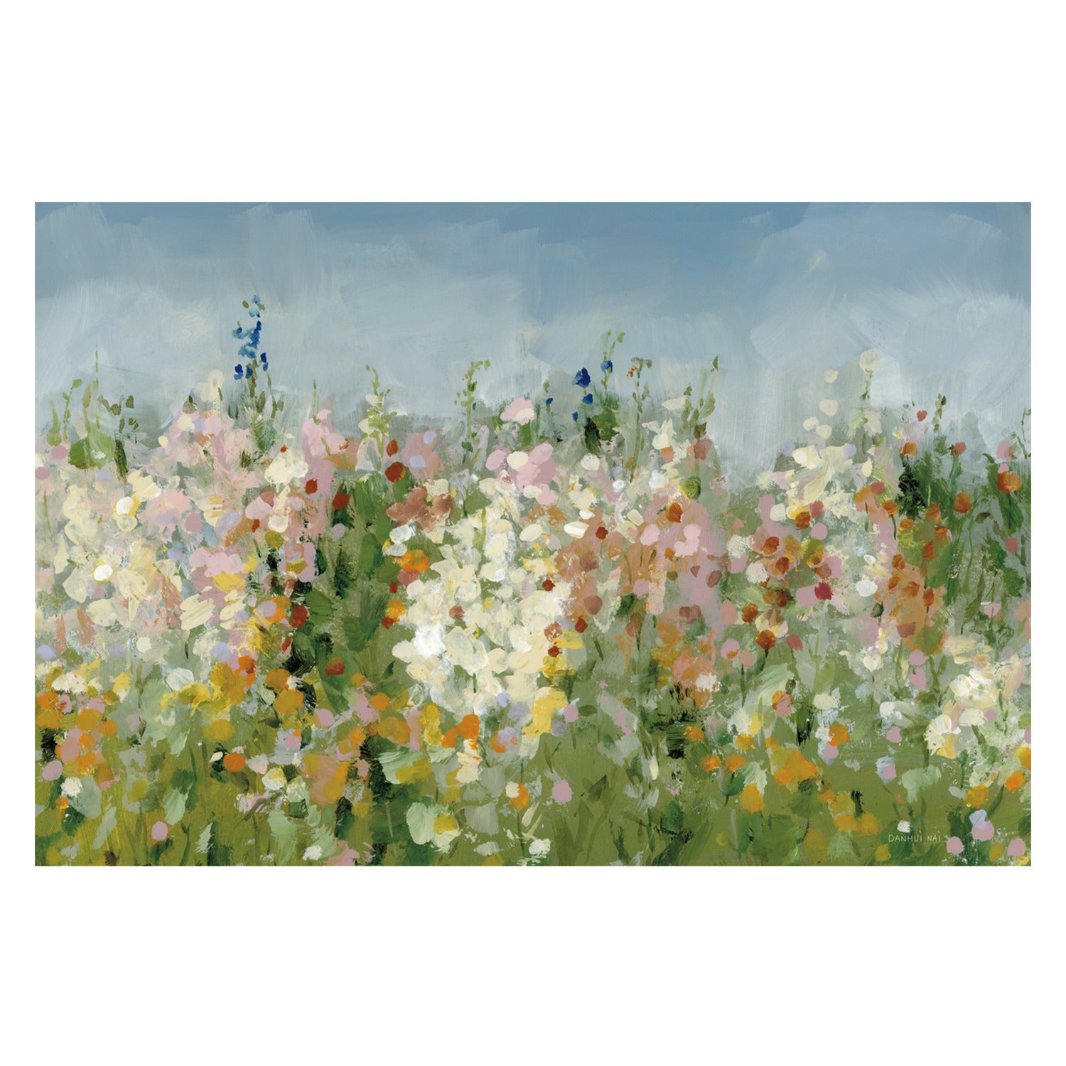 Tranquil Field, By Danhui Nai Wall Art Gioia-Local 40x60cm Framed Canvas Gold