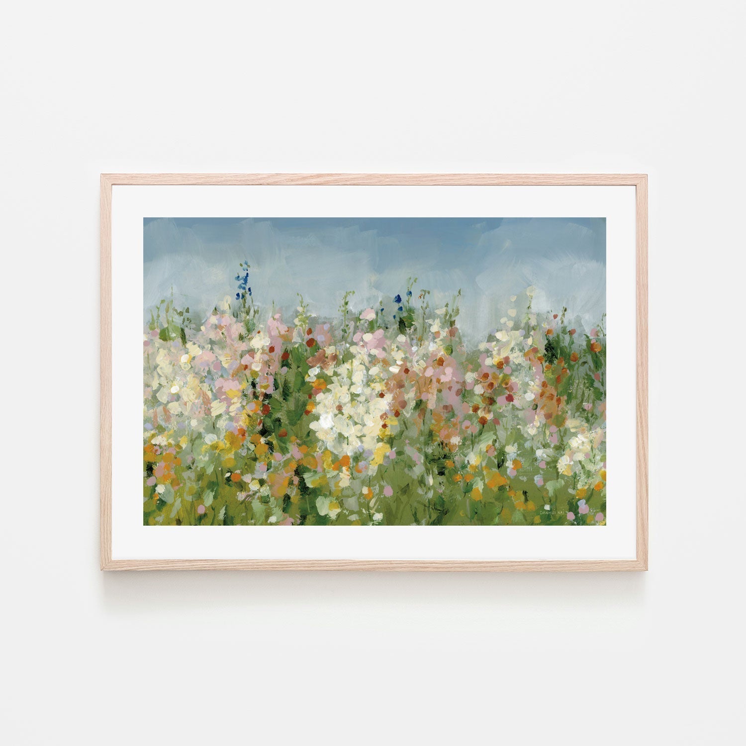 Tranquil Field, By Danhui Nai Wall Art Gioia-Local 40x60cm Framed Poster Black