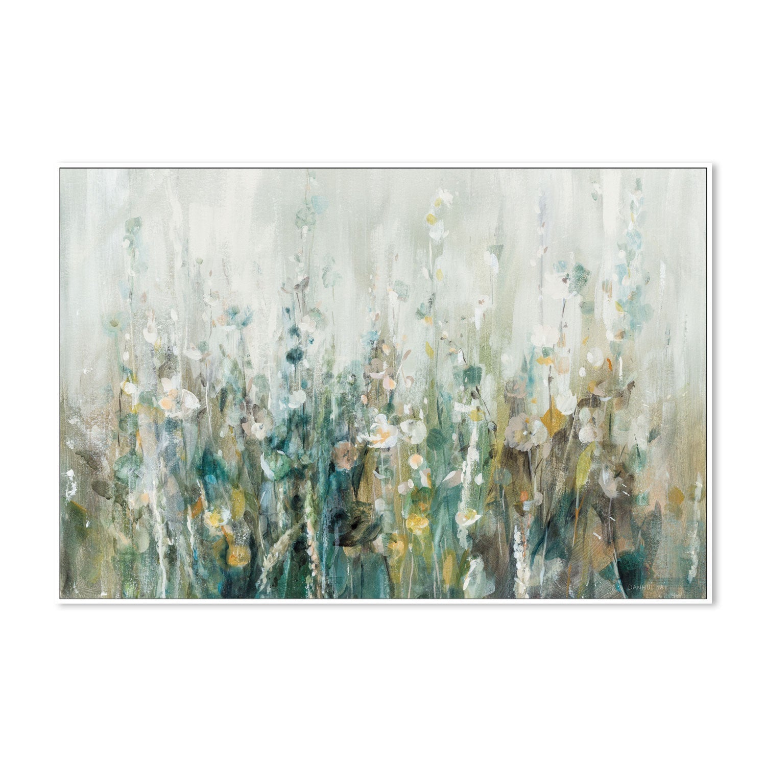 Wildflower Field, By Danhui Nai Wall Art Gioia-Local 40x60cm Framed Canvas White