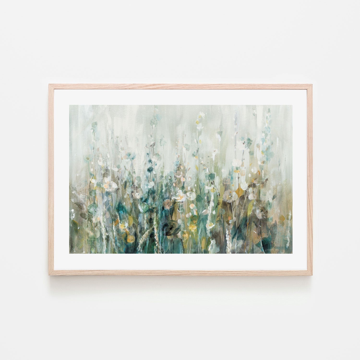 Wildflower Field, By Danhui Nai Wall Art Gioia-Local 40x60cm Framed Poster Black