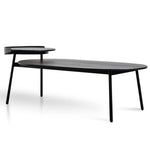 Ex Display - Pena 1.47m Wooden Coffee Table - Full Black Coffee Table Swady-Core   