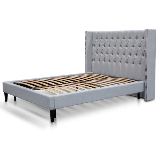 Carolina Queen Sized Fabric Bed Frame - Stone Grey - Last One ...