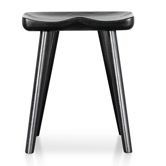 Ex Display - Moxie 45cm Wooden Lowstool - Black Low Stool M-Sun-Core