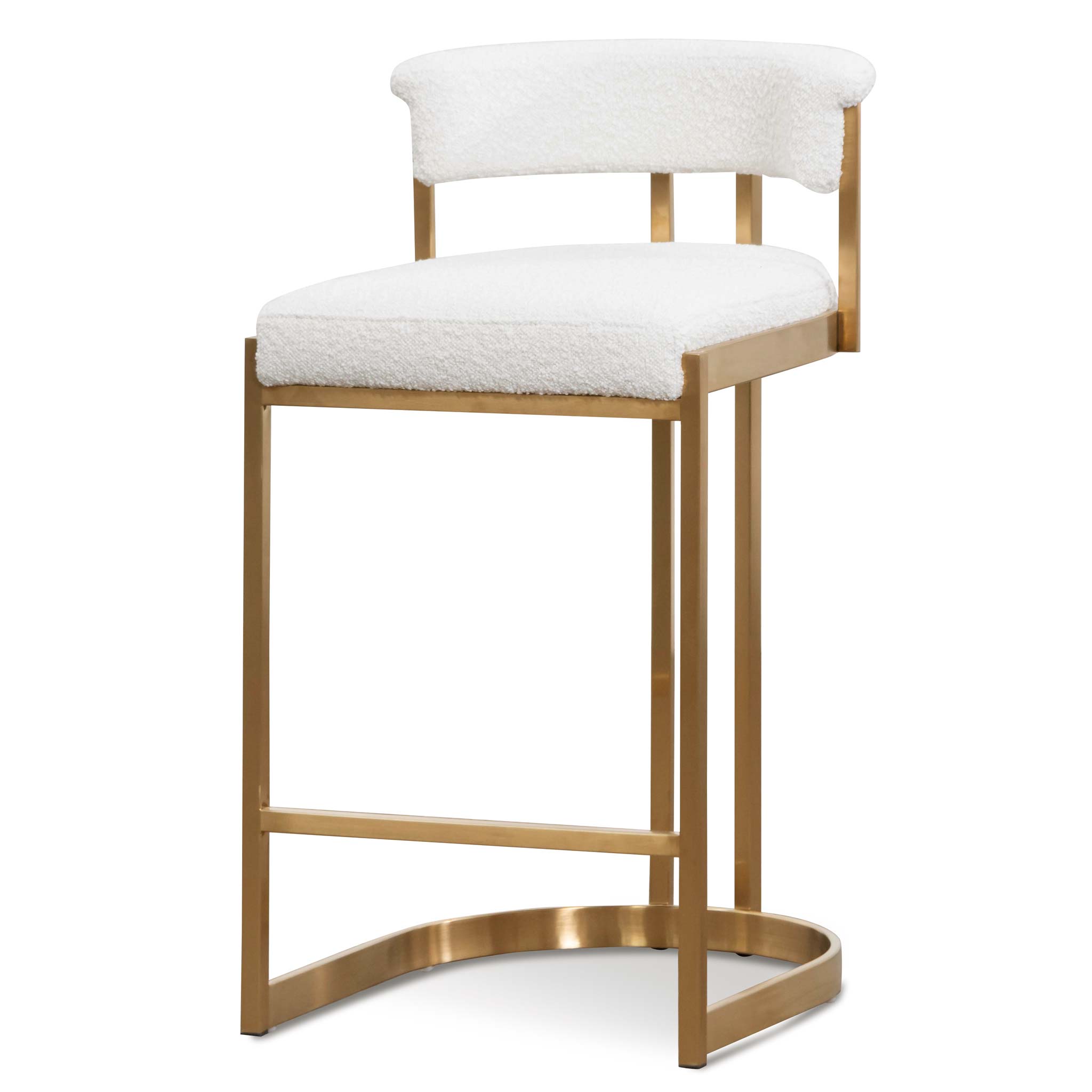 White bar stools online with gold legs