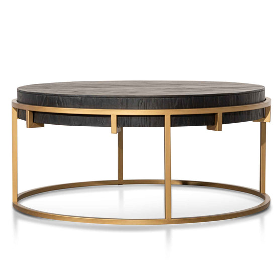 Shelley 100cm Round Coffee Table - Golden | Interior Secrets