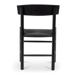 Erika Rattan Dining Chair - Full Black Dining Chair Oakwood-Core   