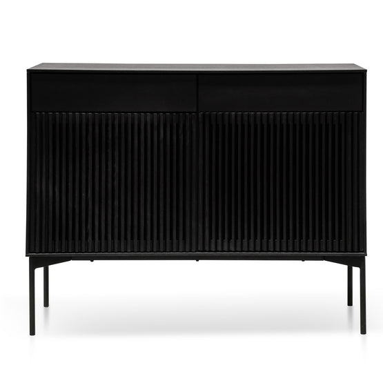 Ex Display - Dahlia 110cm Wooden Sideboard Unit - Black Oak Buffet & Sideboard Dwood-Core   