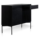 Ex Display - Dahlia 110cm Wooden Sideboard Unit - Black Oak Buffet & Sideboard Dwood-Core   