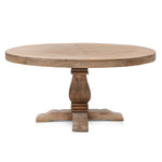 Ex Display - Kara Reclaimed 1.6m Round Dining Table - Natural Top - Natural Base Dining Table Reclaimed-Core   