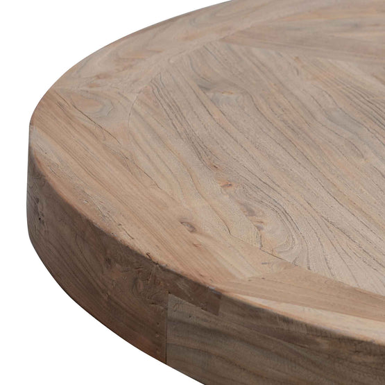 Ex Display - Kara Reclaimed 1.6m Round Dining Table - Natural Top - Natural Base Dining Table Reclaimed-Core   