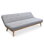 Reyes 3 Seater Fabric Sofa Bed - Moonlight Grey Fabric - Last One Sofa Bed Deco-Sofa-Core   