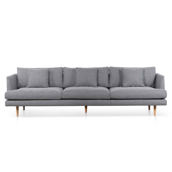 Denmark 4 Seater Fabric Sofa - Graphite Grey and Natural Legs - Last One Sofa Original Sofa-Core   