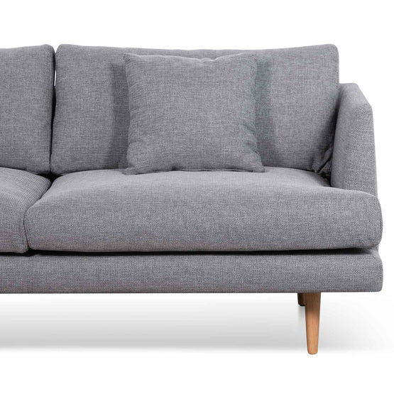 Denmark 4 Seater Fabric Sofa - Graphite Grey and Natural Legs - Last One Sofa Original Sofa-Core   