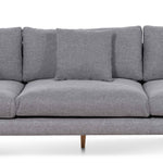 Denmark 4 Seater Fabric Sofa - Graphite Grey and Natural Legs - Last One Sofa Original Sofa-Core   