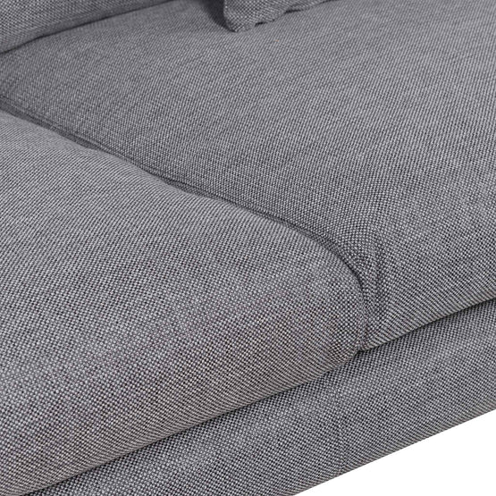 Denmark 4 Seater Fabric Sofa - Graphite Grey and Natural Legs - Last One Sofa Original Sofa-Core   